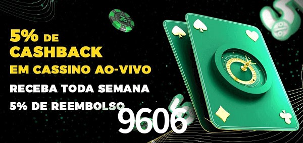 Promoções do cassino ao Vivo 9606